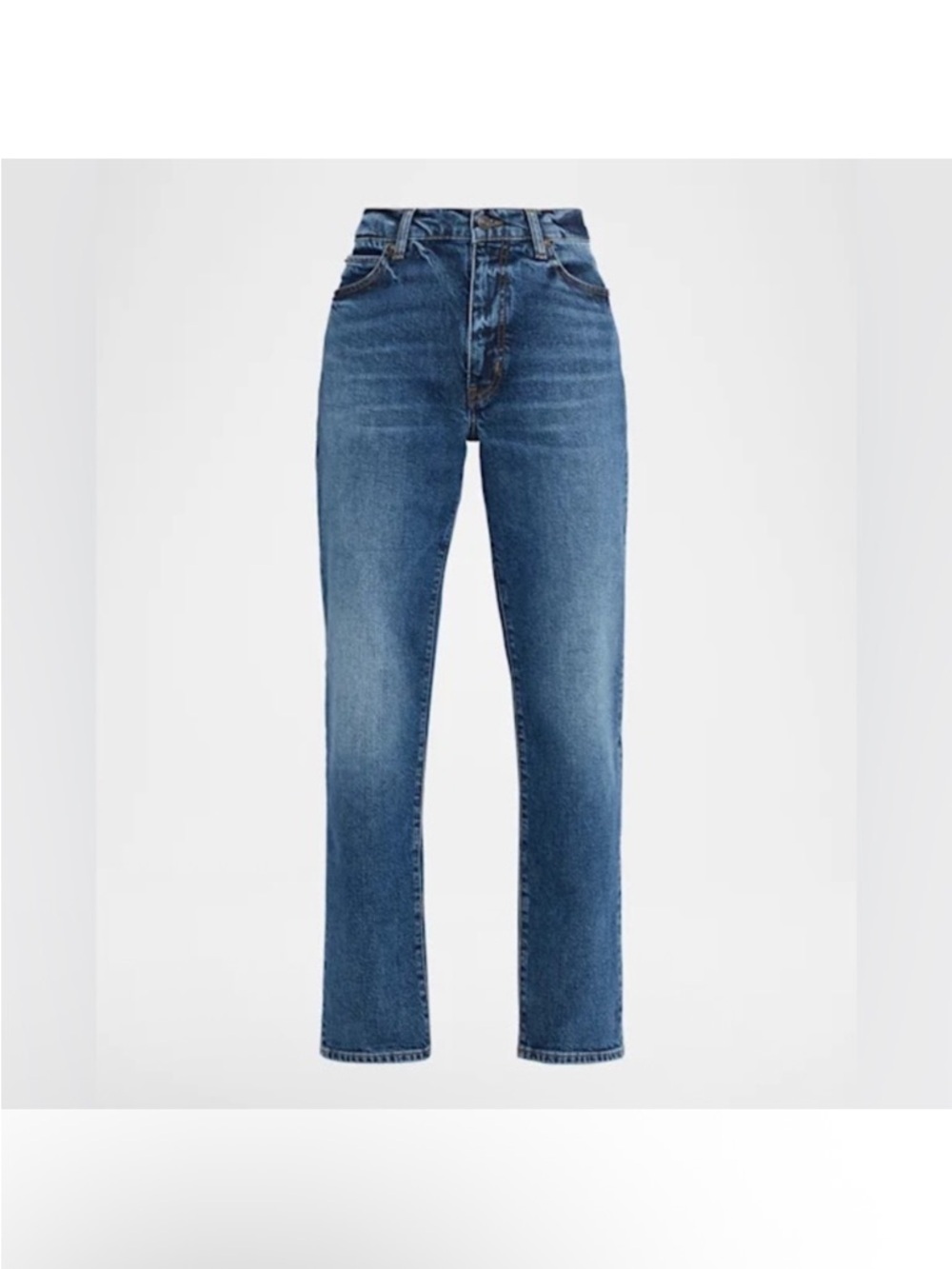 Frame Denim The Borrowed Ankle Jeans Blue Straight Leg Jeans Escape size 27 $248